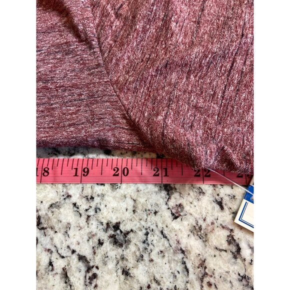 ROWM Mens Henley T-Shirt Medium Red Heathered Buttons Pocket Gorpcore - Picture 6 of 7